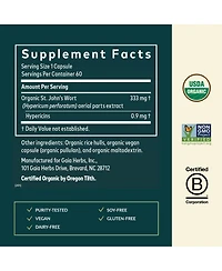 Gaia Herbs St. John's Wort - Natural Stress Support Supplement - With St. John's Wort