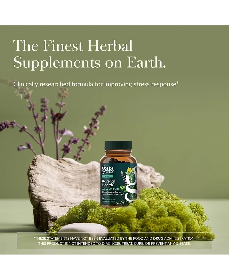 Gaia Herbs Adrenal Health Daily Support - With Ashwagandha