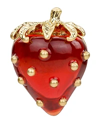 Patrica Nash Gold-Tone Plated Strawberry Button Post Earrings