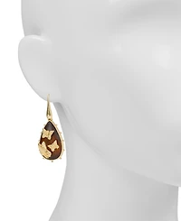 Patrica Nash Gold-Tone Plated Butterflies Teardrop Earrings