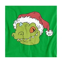 Rugrats Men's Reptor Santa Hat T-Shirt