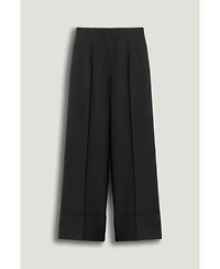 Nocturne Women's Cuffed Wide-Leg Trousers