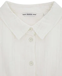 Guess Girls' 7-16 Lurex Jacquard Muslin Dress