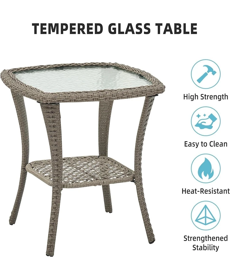 gaomon 3-Piece Outdoor Patio Bistro Set