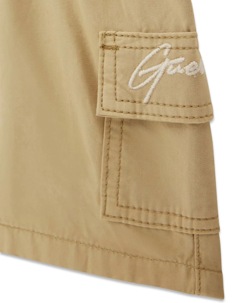 Guess Baby Boys' Short-Sleeve Poplin Shirt and Cargo Shorts, 2-Piece Set