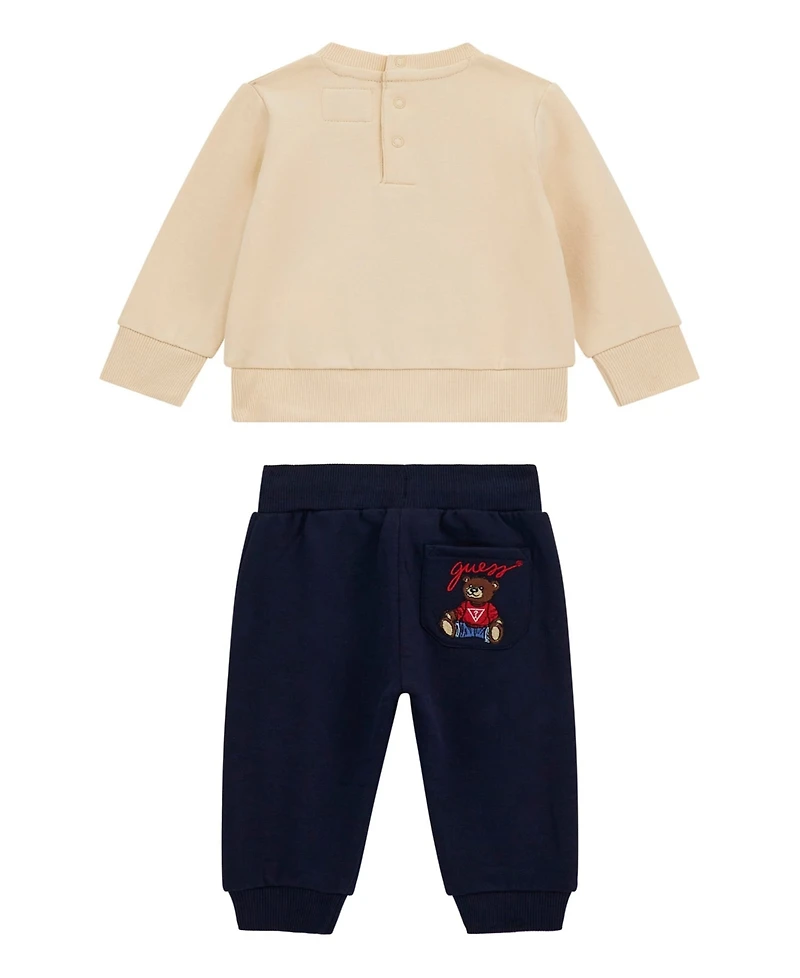 Guess Baby Boys' Knit Top and Pants, 2-Piece Set