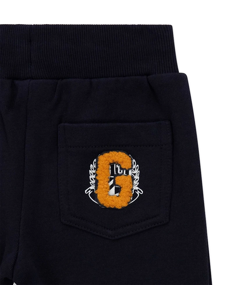 Guess Baby Boys' Long-Sleeve Knit Rugby Top and Sweatpant Set, 2-Piece Set