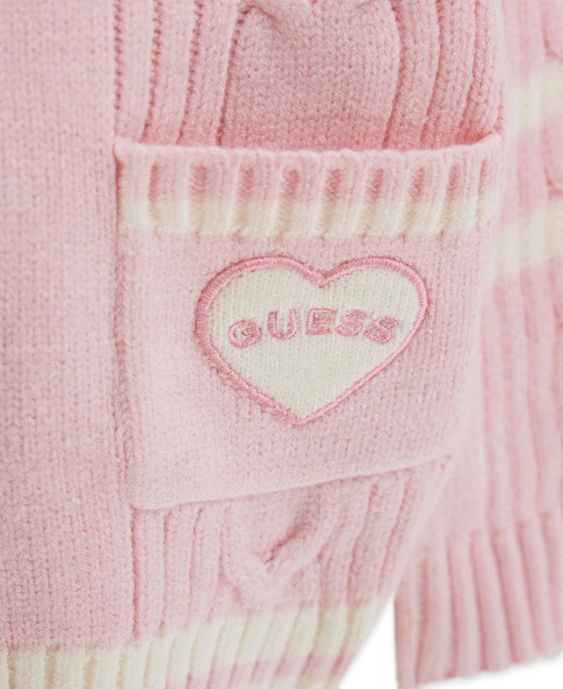 Guess Baby Girls' Long-Sleeve V-Neck Sweater