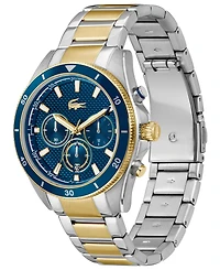 Lacoste Men's Mainsail Two Tone Stainless Steel Bracelet Watch, 43mm