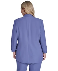 Calvin Klein Plus Open Front Notch Collar Jacket