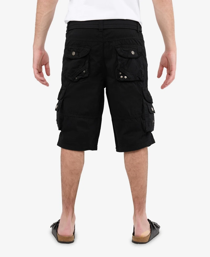 Xray Men's Cargo Shorts Camo & Solid Colors 12.5" Inseam Knee Length Classic Fit Multi Pocket