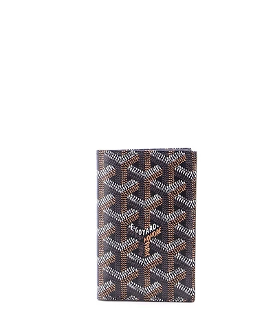Pre-Owned Goyard Medium Vertical Bifold Wallet Coated Canvas