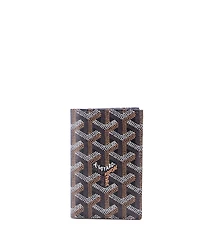 Pre-Owned Goyard Medium Vertical Bifold Wallet Coated Canvas