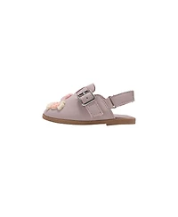 Bebe Little Girls Girl's Fashion Mule Sandals – Dressy Shoes with Playful Charm Details