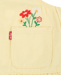 Levi's Baby Girls' Short-Sleeve T-Shirt and Skirtalls Set, 2-Piece Set