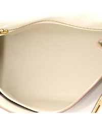 Pre-Owned HERMES Kelly 25 Handbag Light Togo with Gold Hardware