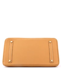 Pre-Owned HERMES Birkin 35 Handbag Brown Togo with Gold Hardware