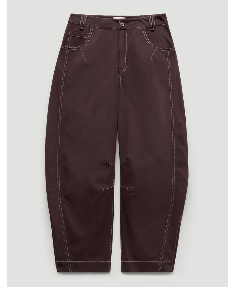 Hush Women's Bryce Seam Detail Barrel Leg Trousers