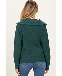 Pinkblush Maternity Half Zip Pullover Sweater