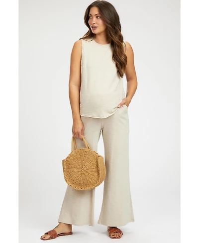 Pinkblush Maternity Slub Knit Pants Set
