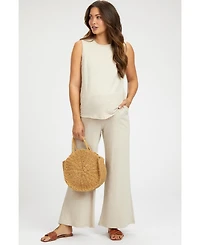 Pinkblush Maternity Slub Knit Pants Set