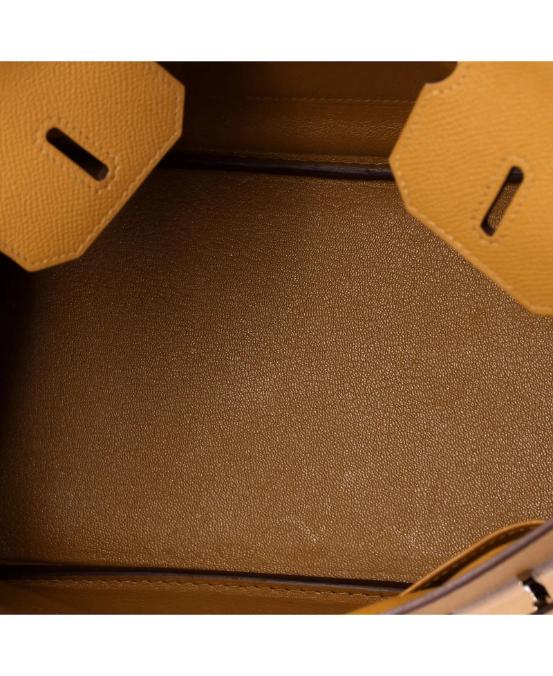 Pre-Owned HERMES Birkin 30 Handbag Brown Epsom with Palladium Hardware