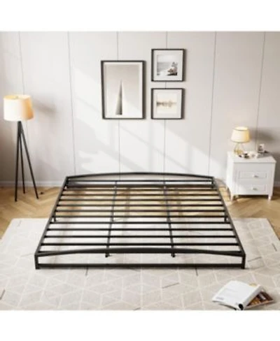 Gaomon Low Profile Bed Frame Heavy Duty Metal Platform Bed Frame Mattress Foundation With Steel Slat Support Easy Assembly