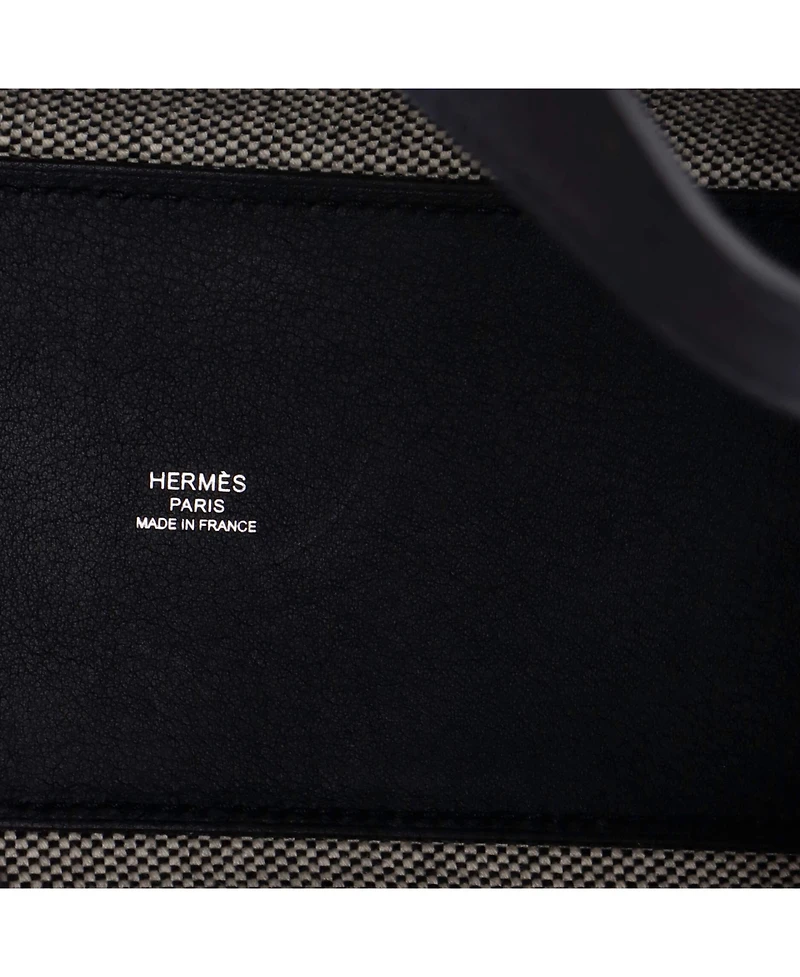 Pre-Owned HERMES Cabas H en Biais Tote Canvas with Leather