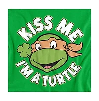Teenage Mutant Ninja Turtles Big & Tall St. Patrick's Day Kiss Me T-Shirt