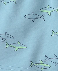 Carter's Boys' 2T-5T Shark Top and Shorts, 2-Piece Set
