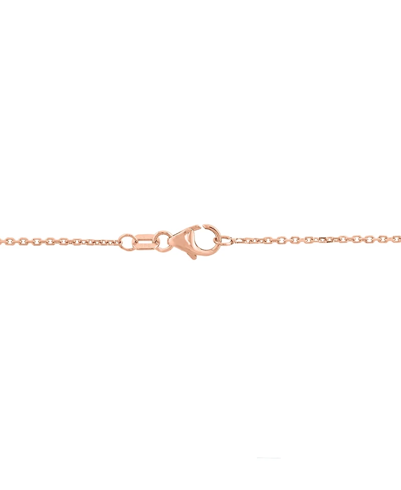 Effy Collection Ruby (1-1/8 ct. t.w.) & Diamond (3/8 ct. t.w.) Pendant Necklace in 14k Rose Gold