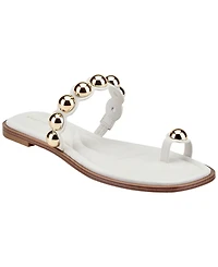 Marc Fisher Women's Zaby Ornamented Toe Ring Flat Sandals