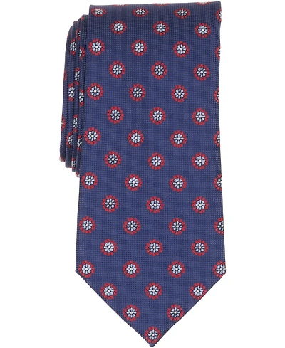 B by Brooks Brothers Men's Basket Double Flower Pattern Tie