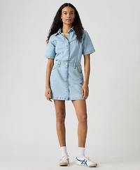 Levi's Premium Women's Short-Sleeve Logan Western Denim Dress