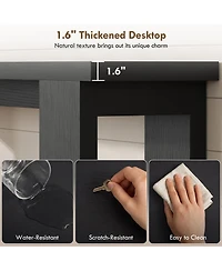 Homcom Farmhouse Console Table, 63" Narrow Entryway Table