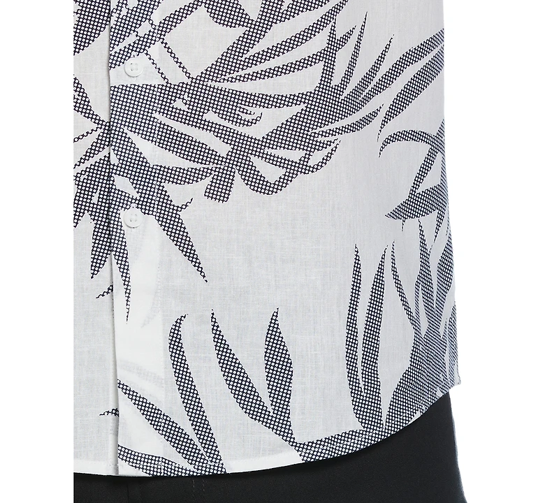 Cubavera Men's Textured Fern Print Shirt