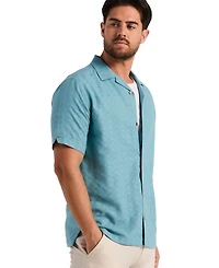 Cubavera Men's Geometric Dobby Print Shirt