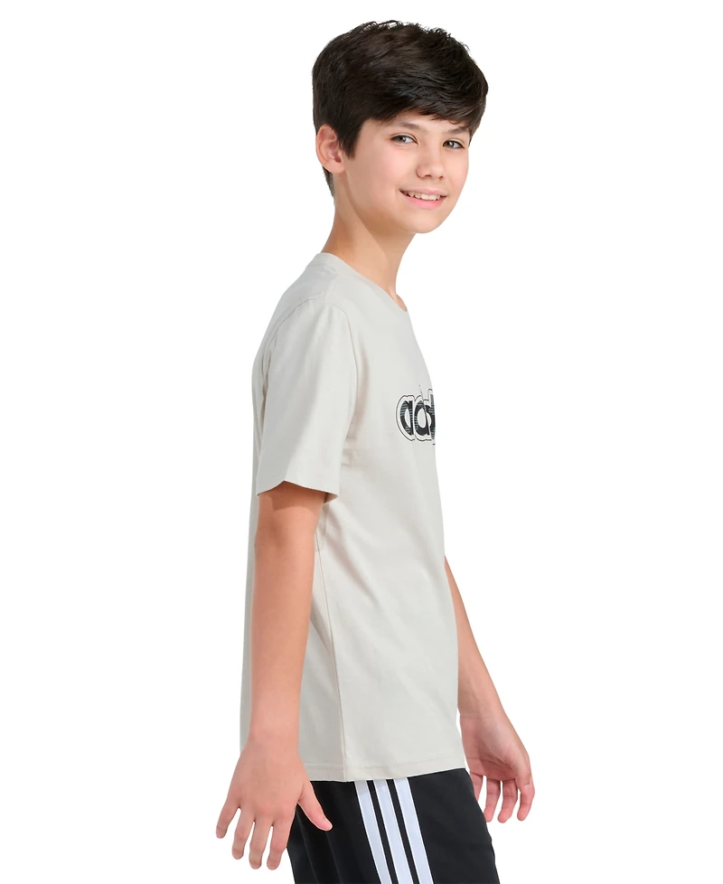 adidas Boys' 8-20 Crewneck Lenticular Camo Linear T-Shirt