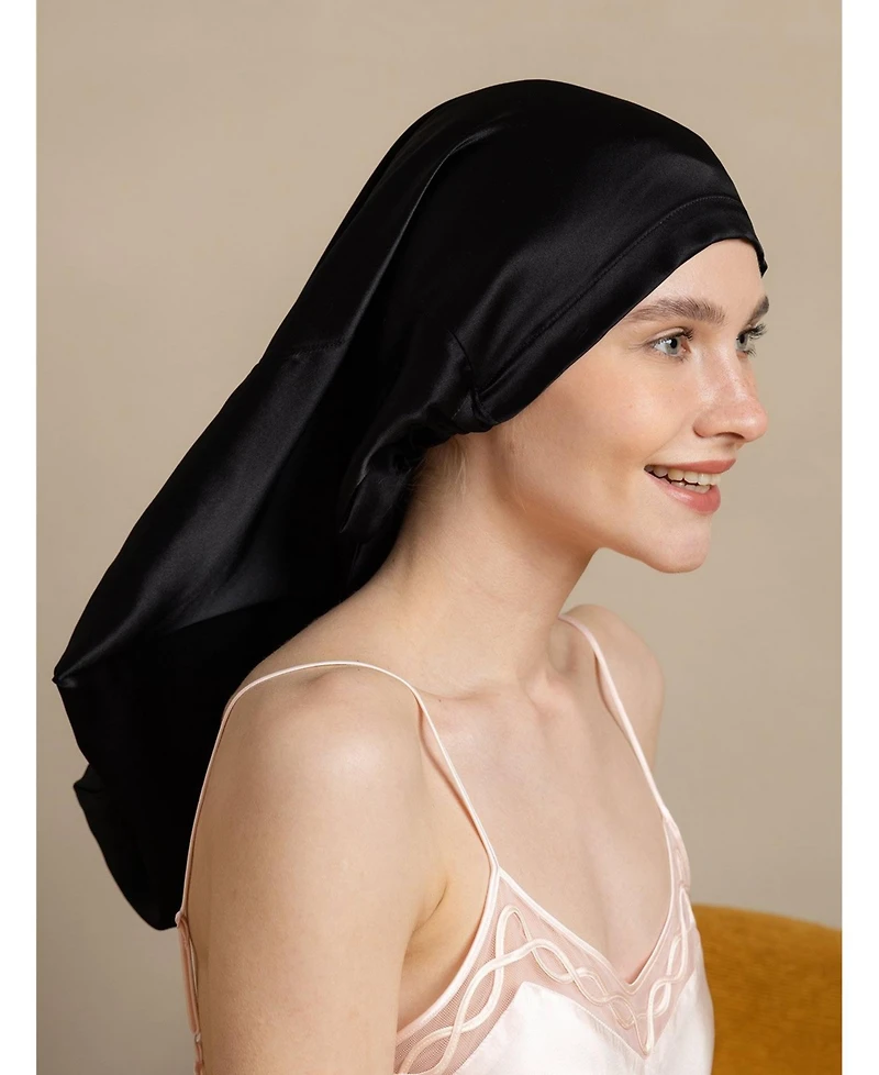 Silksilky Pure Silk Elegant Long Bonnet