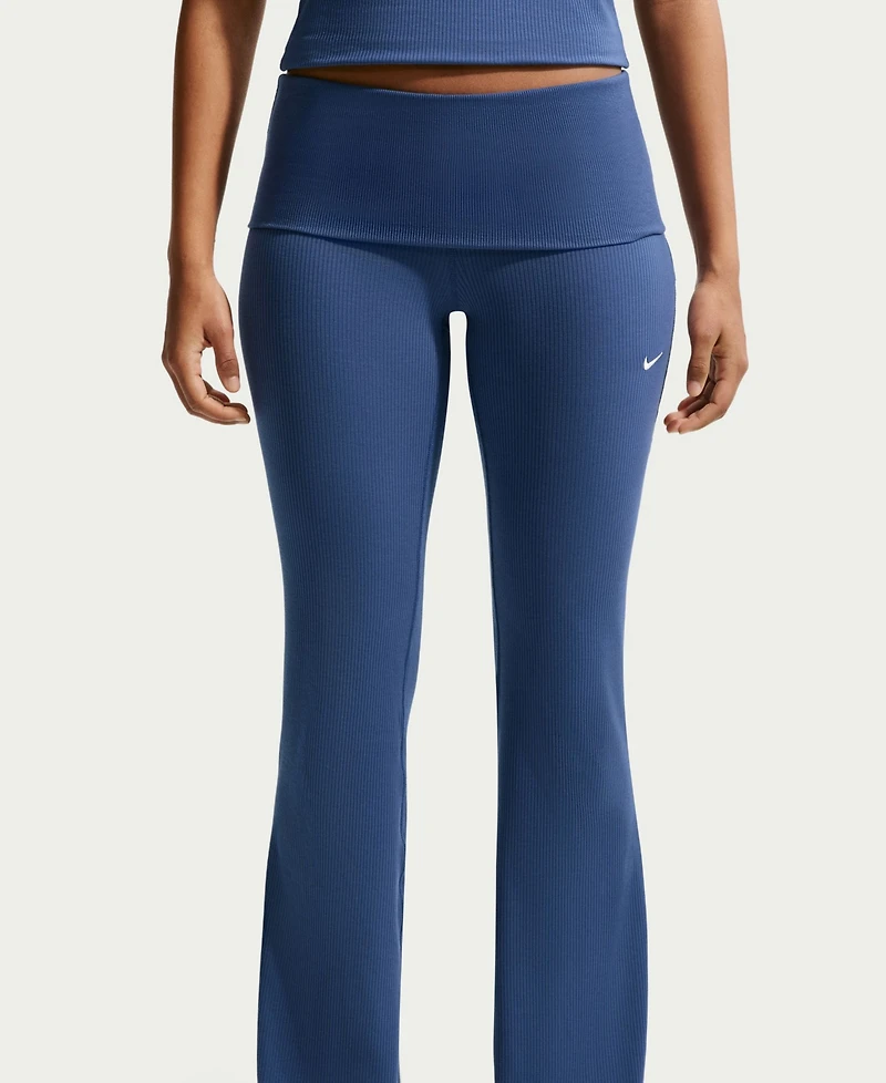 Nike Women's Sportswear Chill Knit Mid-Rise Tight Ribbed Pants