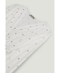 Nocturne Women's Embellished V-Neck Long-Sleeve Bodysuit