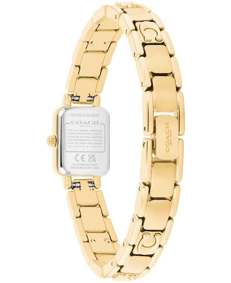 Coach Women's Mara Gold Tone Stainless Steel Bracelet Watch, 15.5mm
