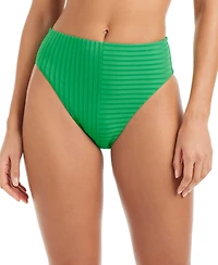 Sanctuary Women's Refresh Ribbed High-Rise Swim Bottoms