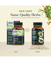 Gaia Herbs Thyroid Support - Made with Ashwagandha, Kelp, Brown Seaweed, and Schisandra to Support Healthy Metabolic Balance and Overall Well-Being