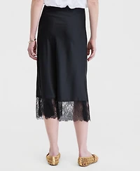 On 34th Women's Lace-Hem Midi Slip Skirt, Macy's Exclusive