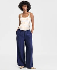 On 34th Women's Button-Down Contrast-Stitch Rib Tank Top, Macy's Exclusive