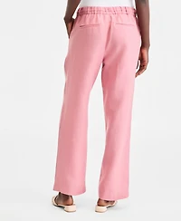 Charter Club Women's 100% Linen Drawstring Pants, Created for Macy's
