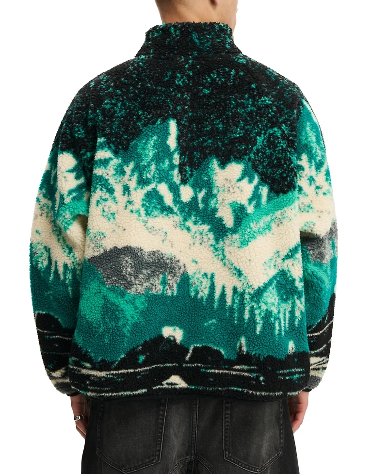 Cotton On Men's Teddy Quarter-Zip Sweater