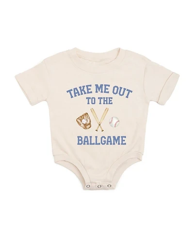 Sweet Wink Baby Boys Take Me Out To The Ballgame Short Sleeve Romper