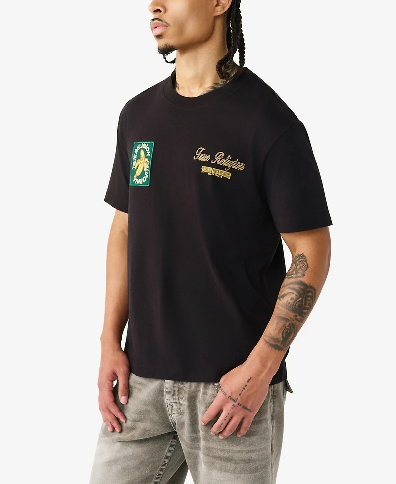 True Religion Men's Short-Sleeve Orchard Stamps T-Shirt